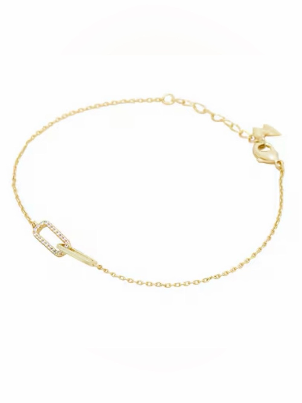 Adina Eden Paperclip Pave Bracelet NWT
